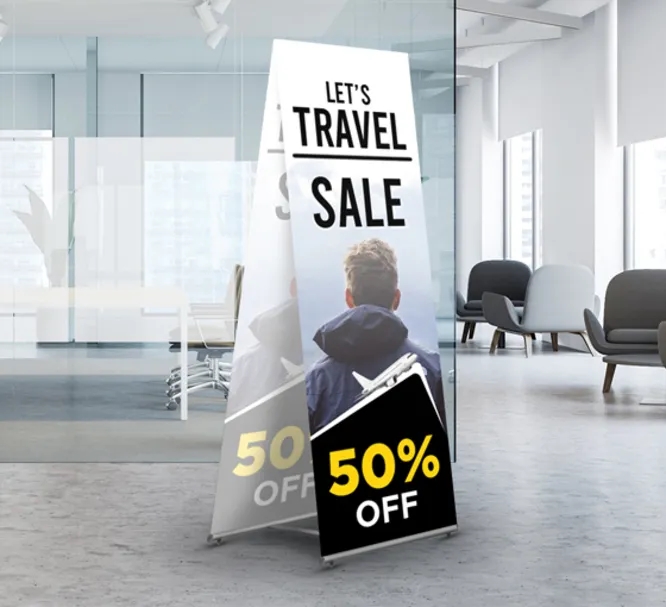 LT Banner Stands Double Sided Package (2.5ft x 6ft) 2
