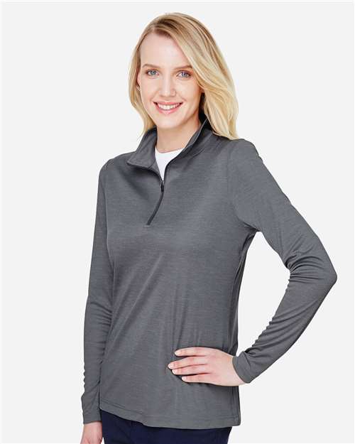 Women's Zone Sonic Heather Performance Quarter-Zip Pullover - TT31HW 46
