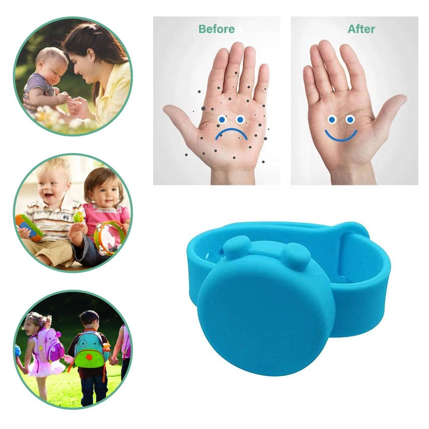Silicone Hand Sanitizer Bracelet 1