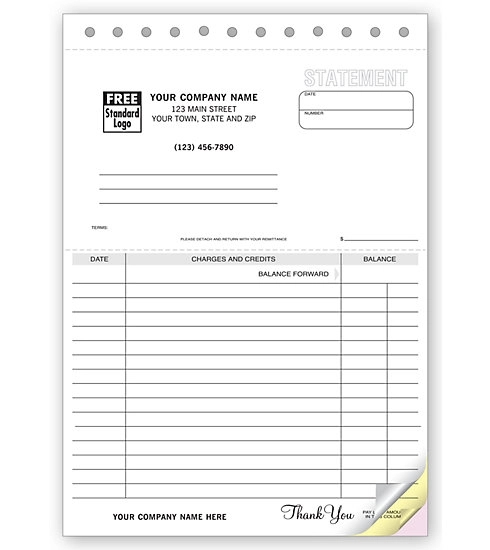 Statements, Classic Lined, Carbonless 2