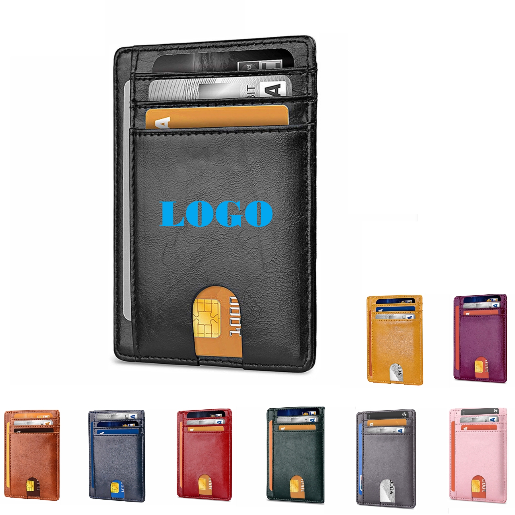 RFID Leather Credit Card Case 2
