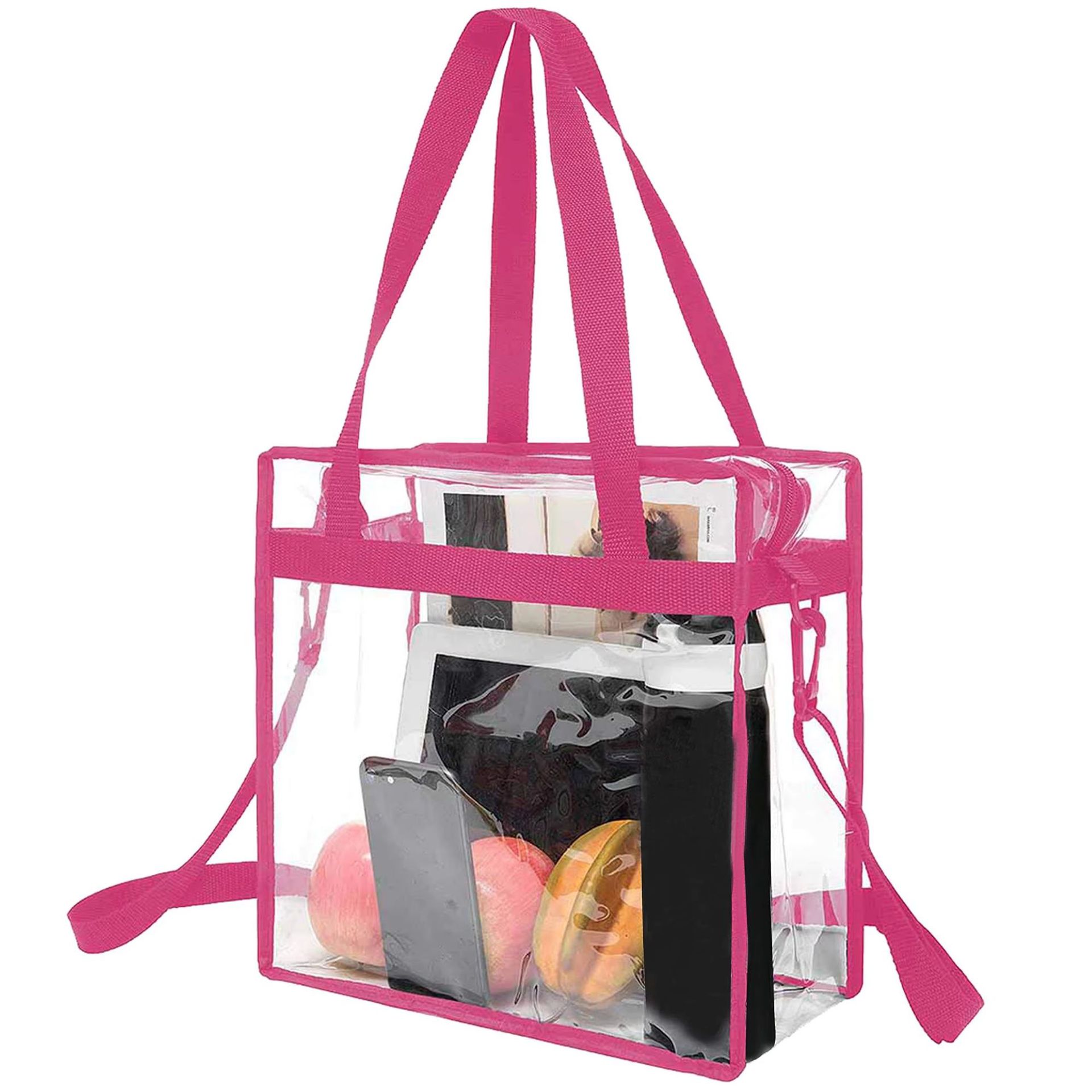 Clear Stadium Approved Tote bag with zipper 2