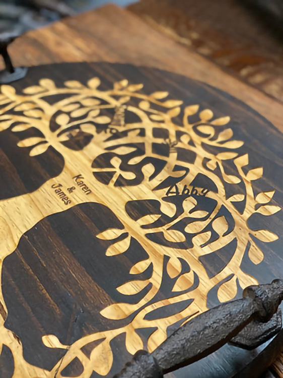 Large Family Tree Lazy Susan 7