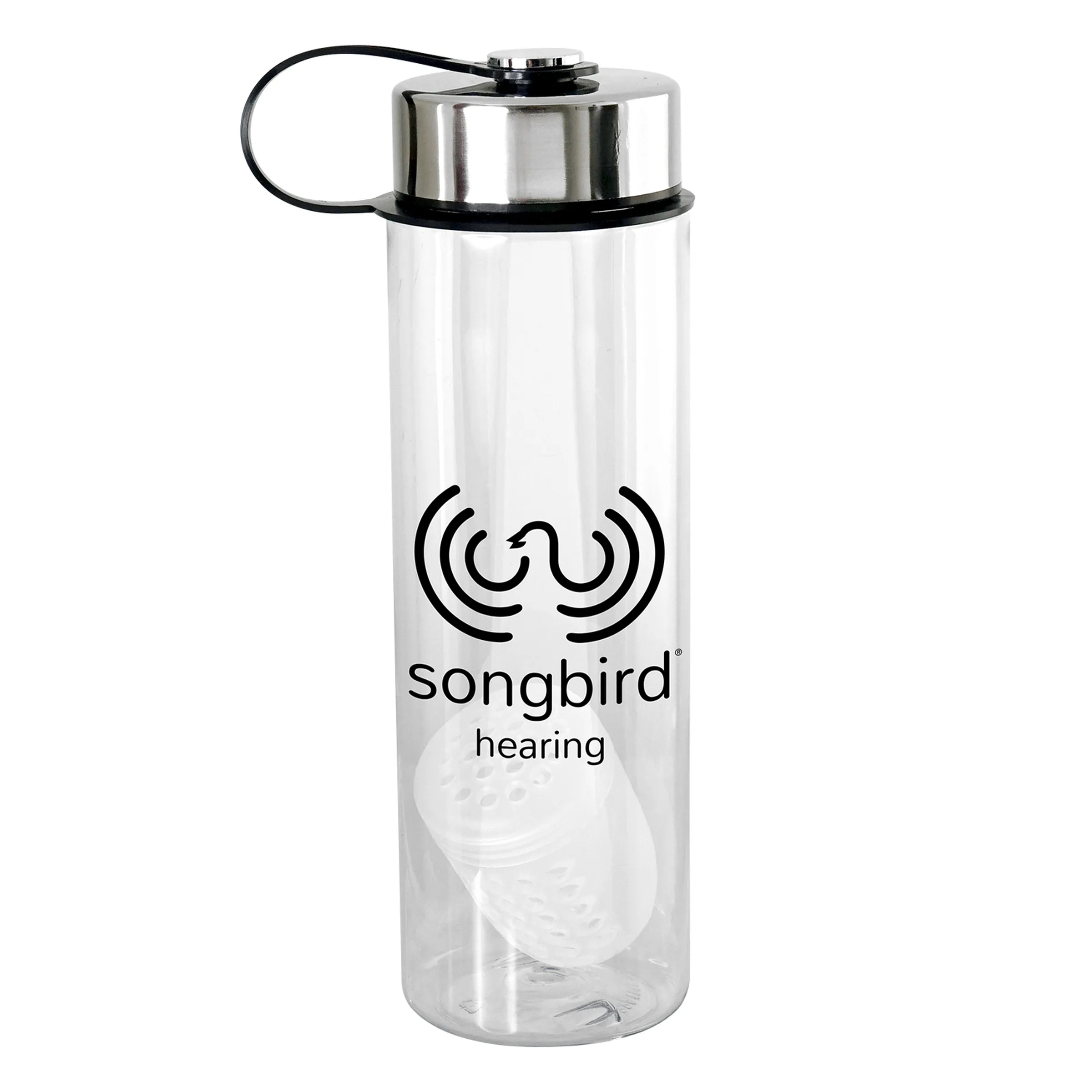 Metal Lanyard Lid 24 oz. Bottle With Floating Infuser, custom water bottle with logo imprint 7