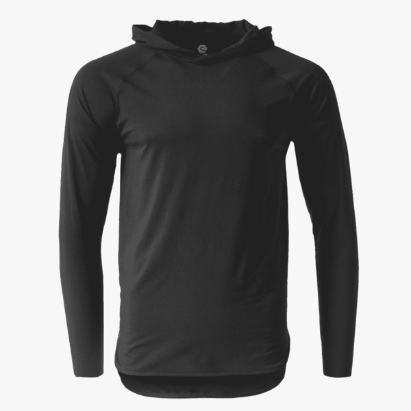 #H212 / Varsity Lightweight Droptail Long Sleeve Hoodie (Unisex) 2