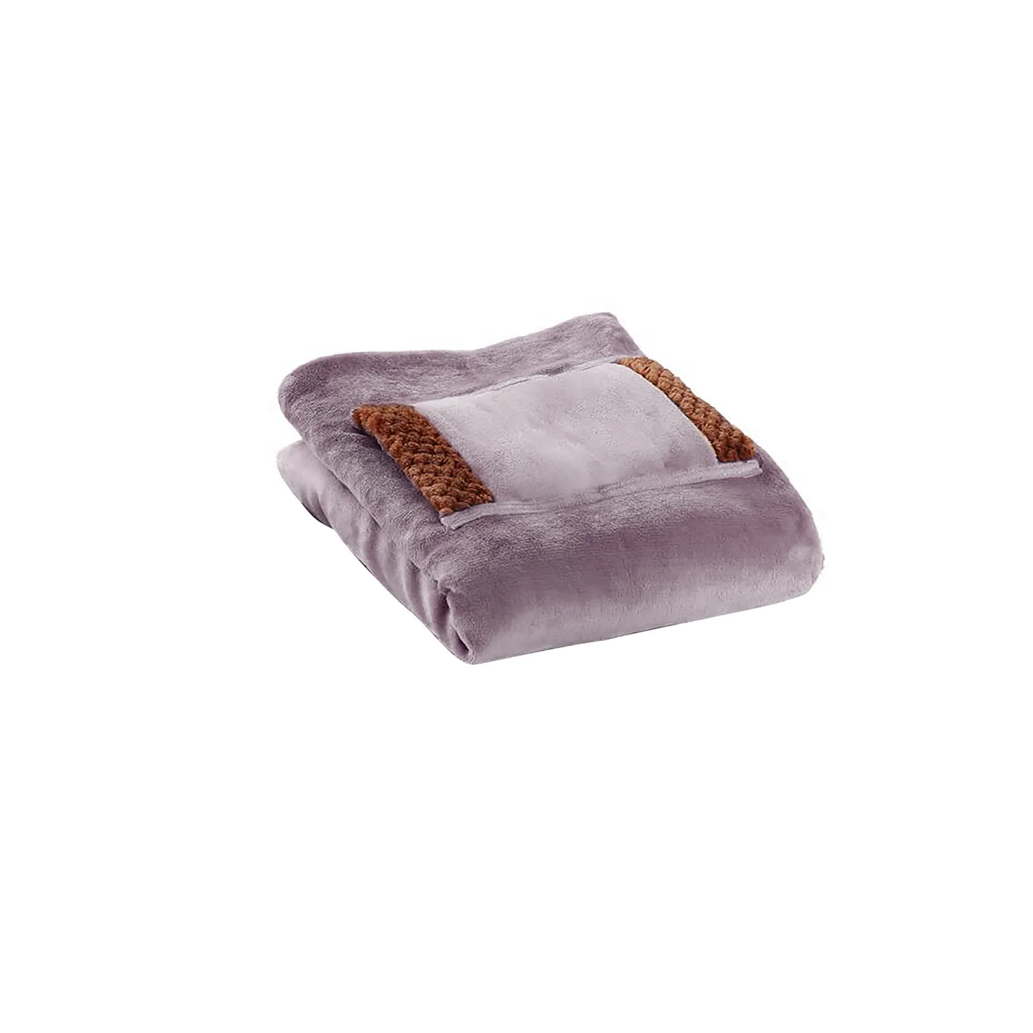 Sherpa Berber Fleece Electric Blanket Heated Poncho Wrap 2