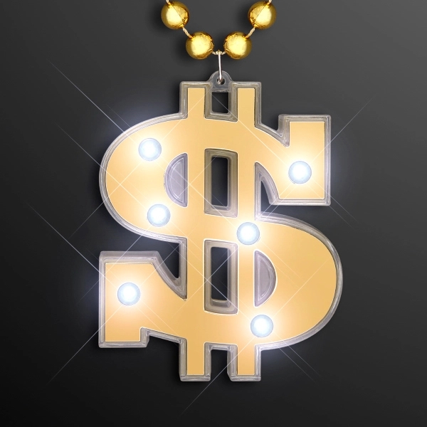 Light Up Dollar Sign Bling on Beads 1