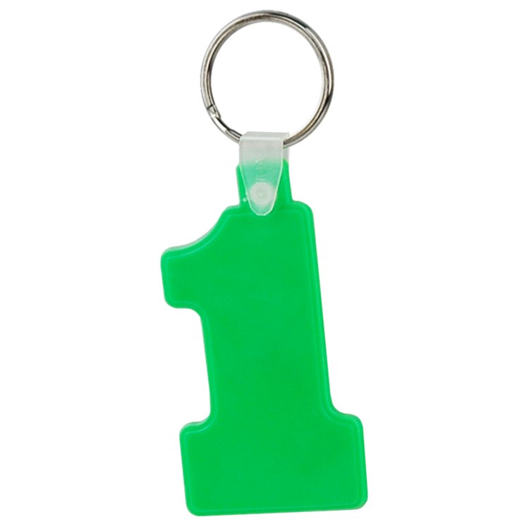 Soft Squeezable Key Tag (Number 1) 5