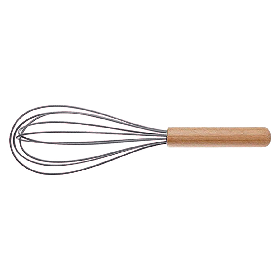 Silicone Whisk with Wooden Handle, Optional Cooking Utensil Set 1