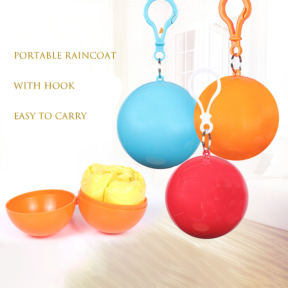 Portable Raincoat Keychain Ball 9