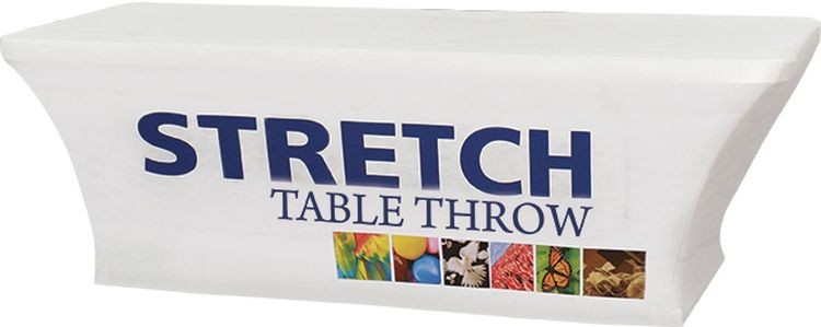 8' Dye Sub Printed Stretch Table Throw 2