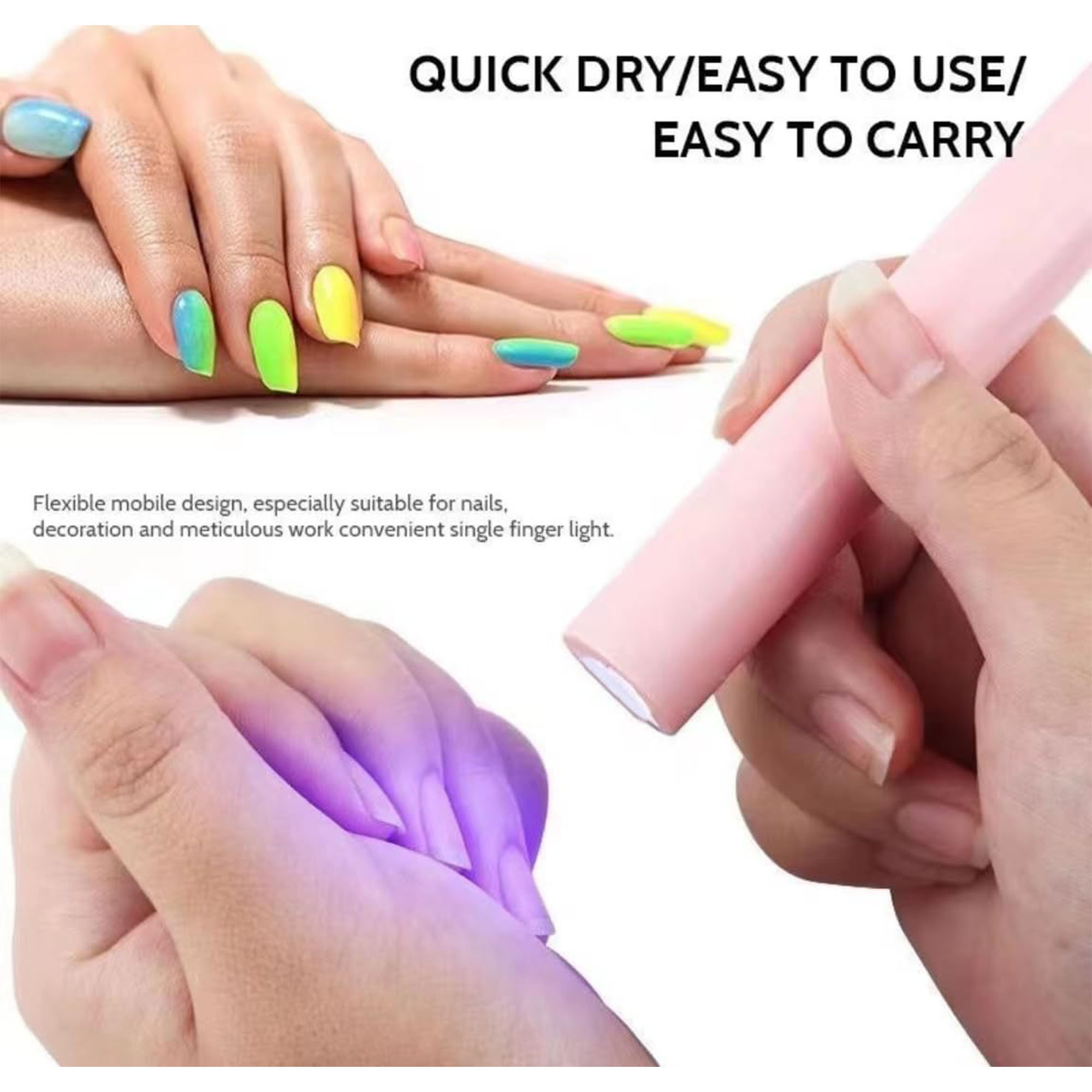 Portable Handheld Nail Straight Light 2