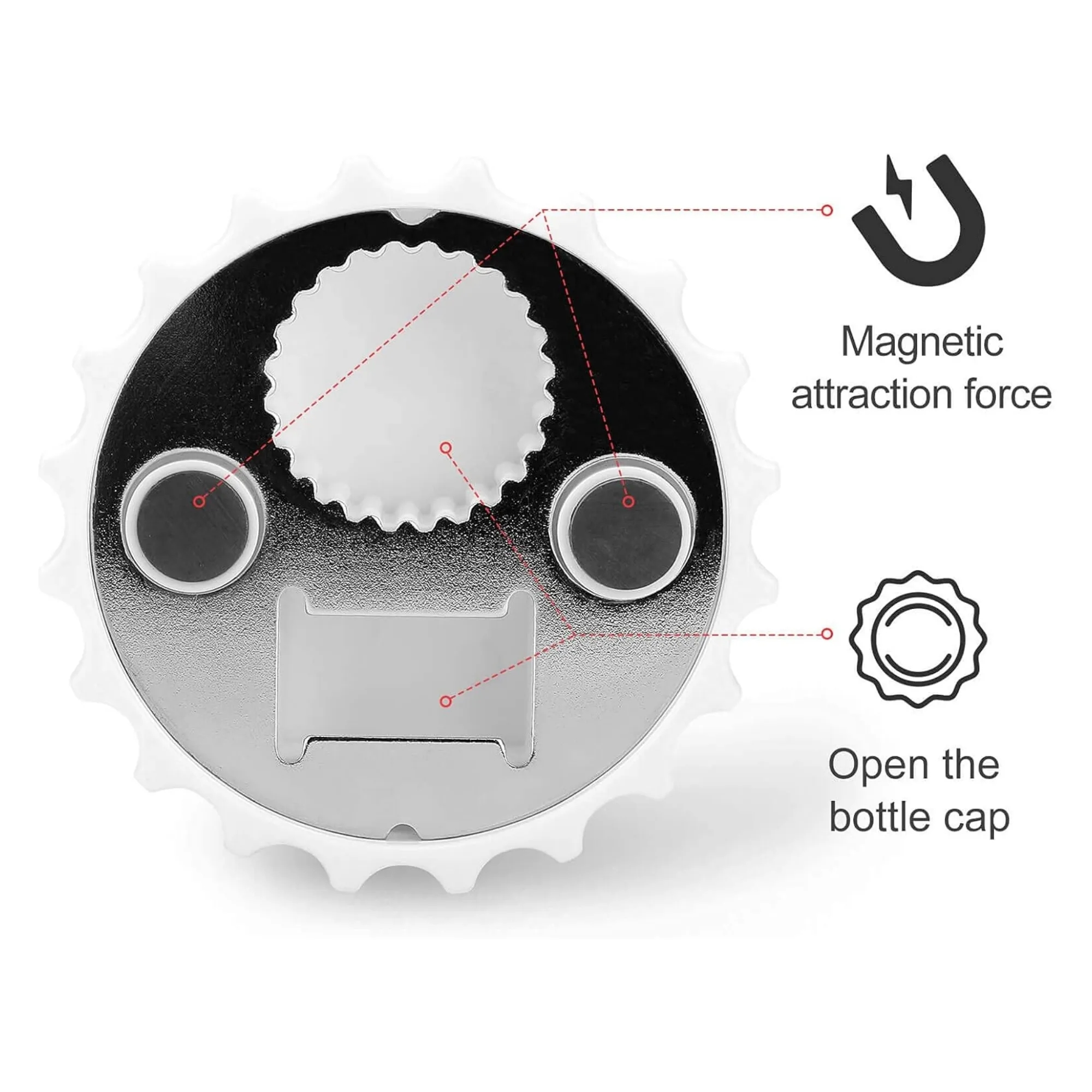 2 in 1 Functional Bottle Opener Magnet & Fridge Decor 4