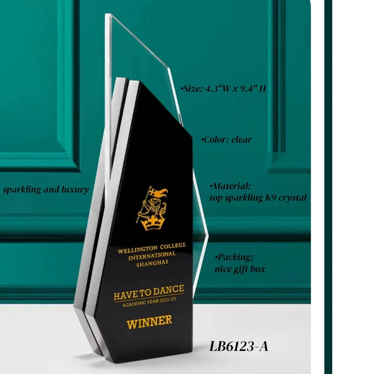 Winner Crystal Trophy Award Supplier 4