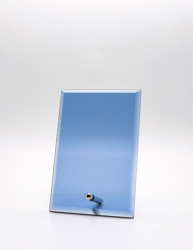Economy Blue Glass Standing Plaque 3