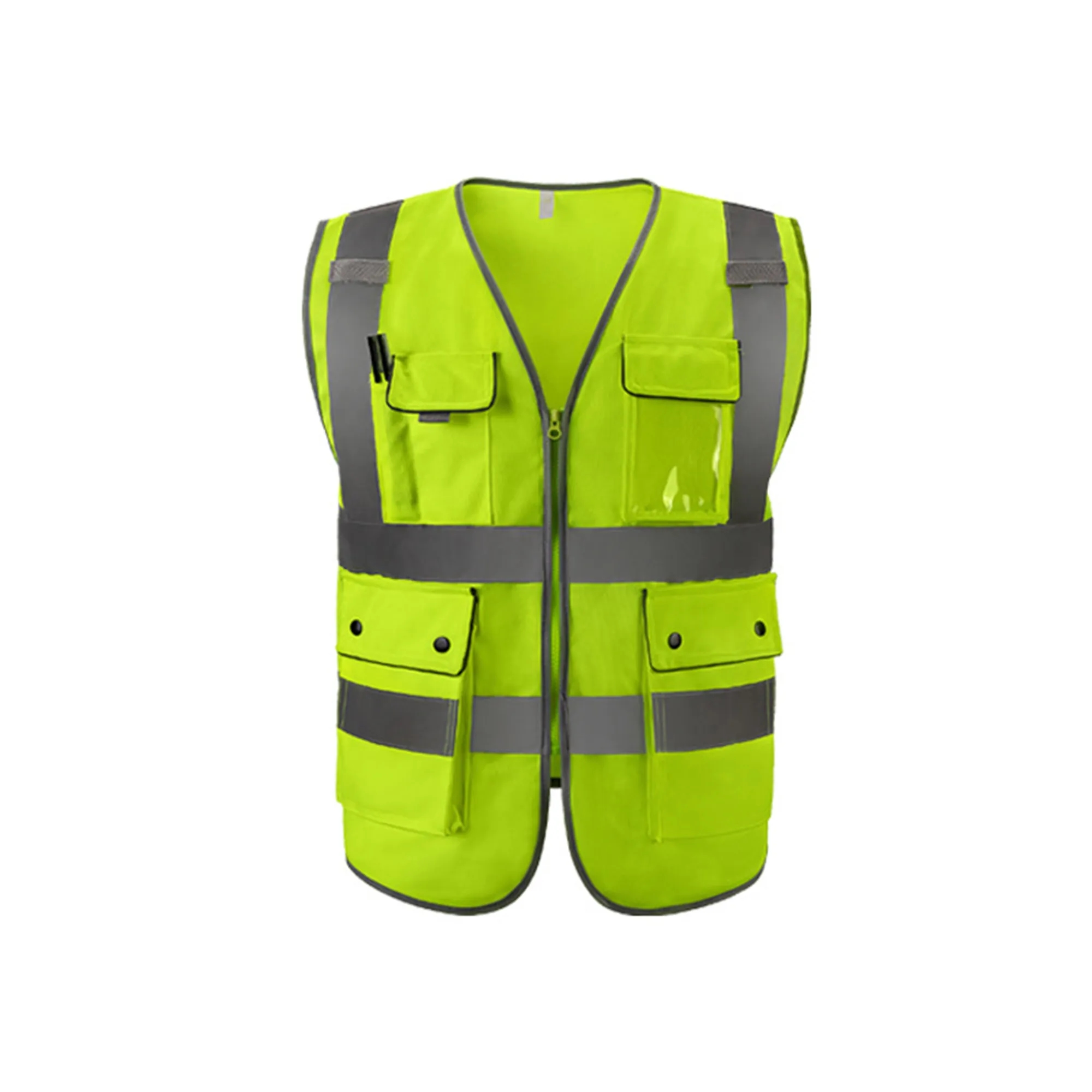 Reflective Vest Traffic Safety Clothing Multiple Pockets 2