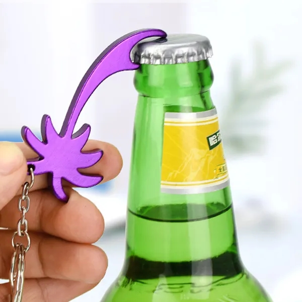 Logo Palm Tree Bottle Opener Key Rings 3