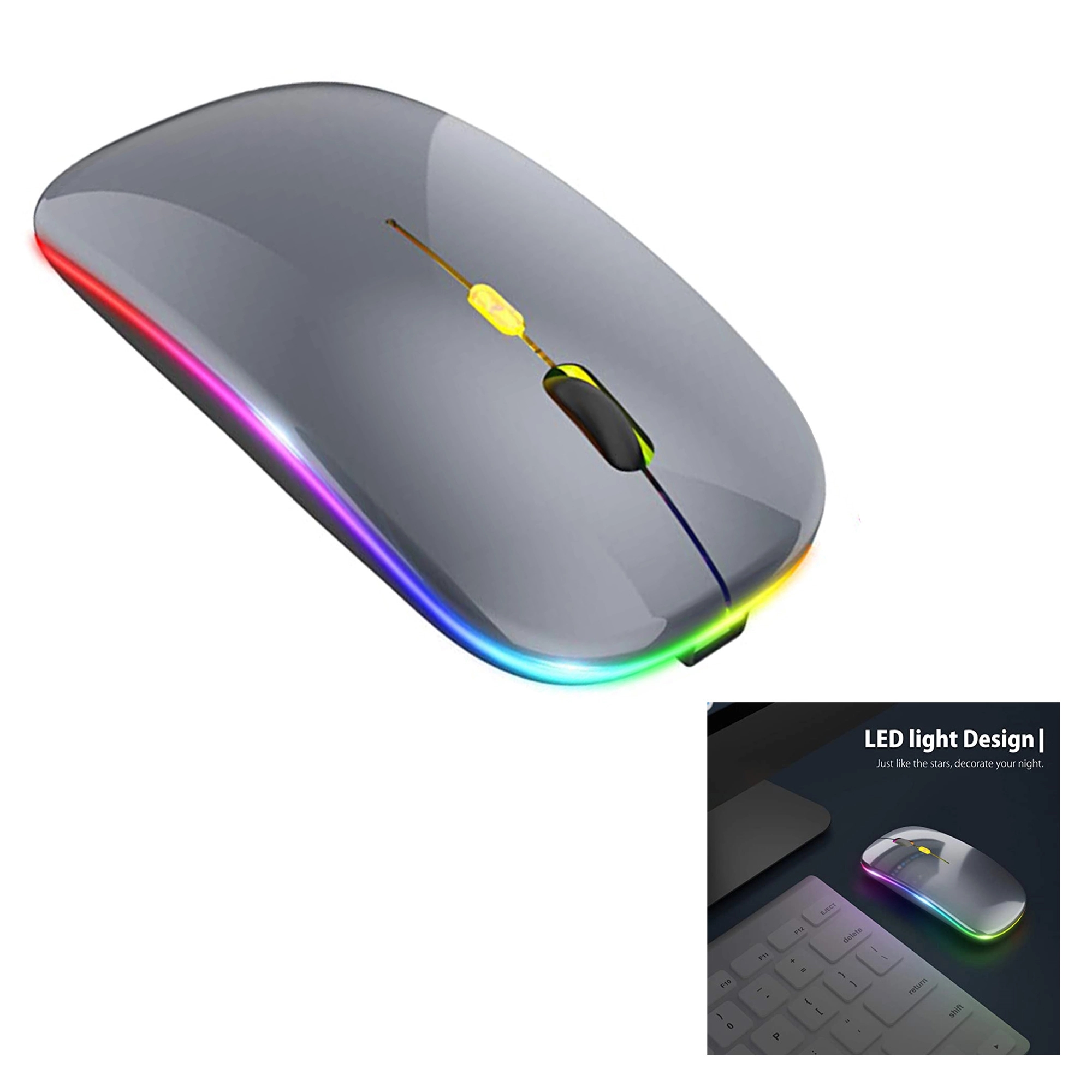 LED Wireless 2.4G Portable Mobile Office Mouse 2