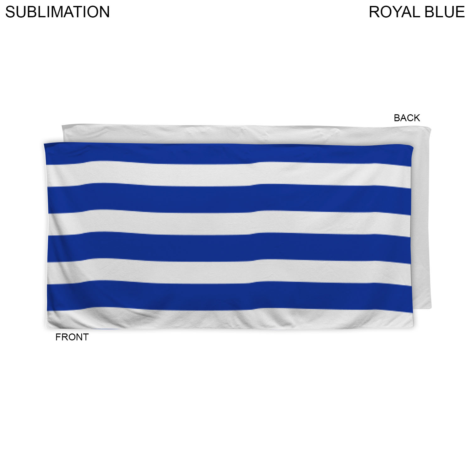 Cabana Stripe Sublimated, Absorbent Microfiber Dri-Lite Terry Beach, Shower Towel, 30x60 17