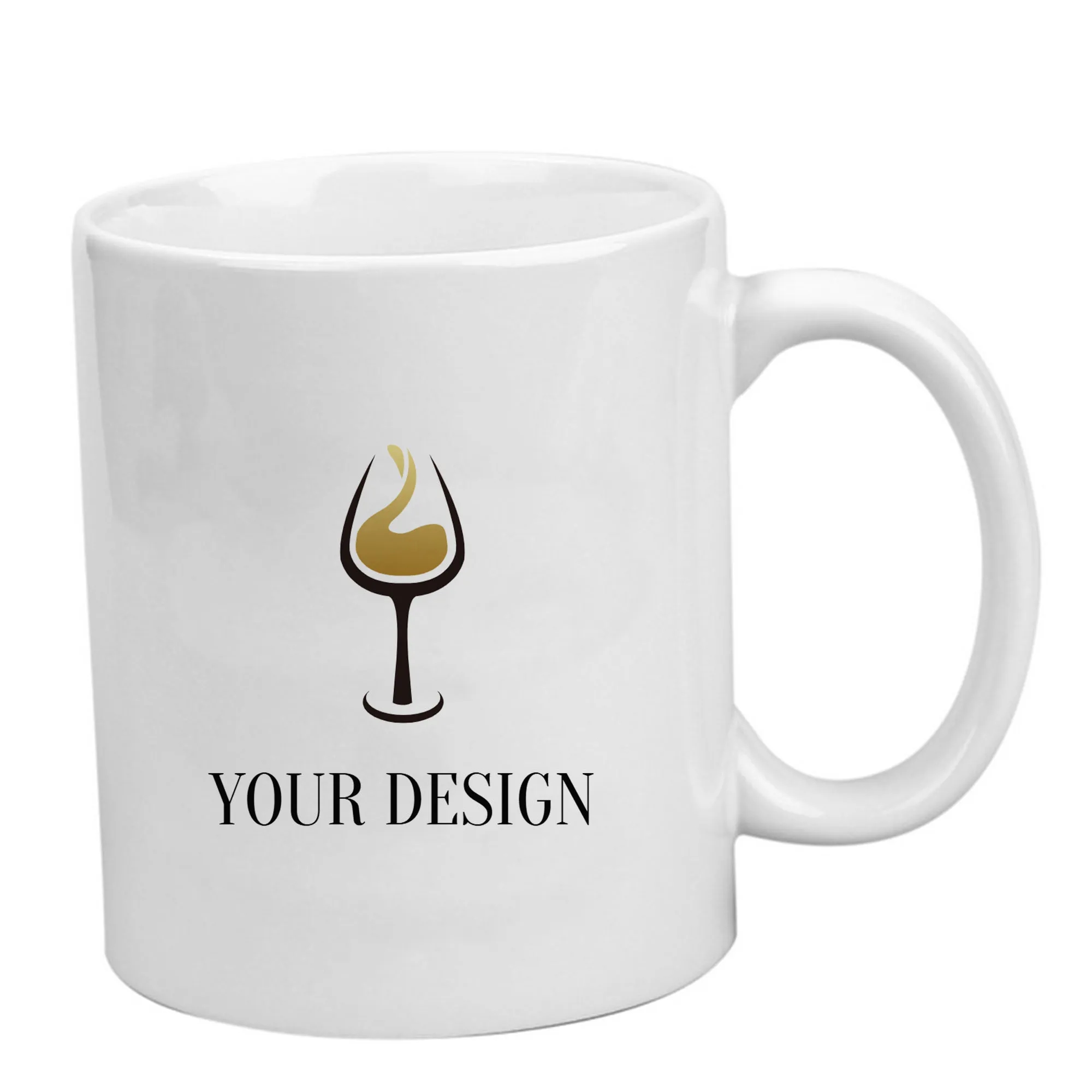 11 oz. Classic Ceramic Coffee Mugs with Vibrant Full-Color 1