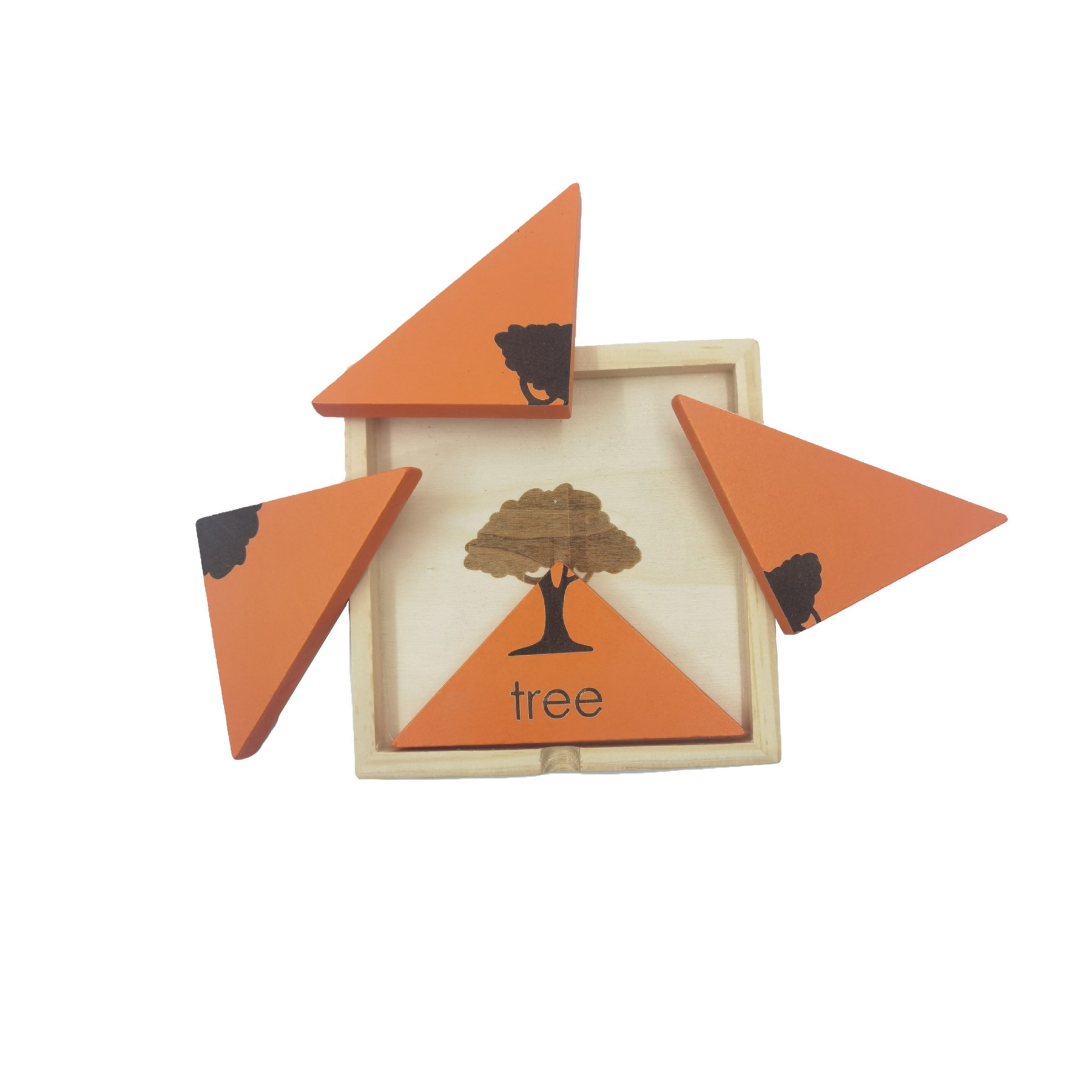 Square Wooden Tangram Puzzle Toys 8