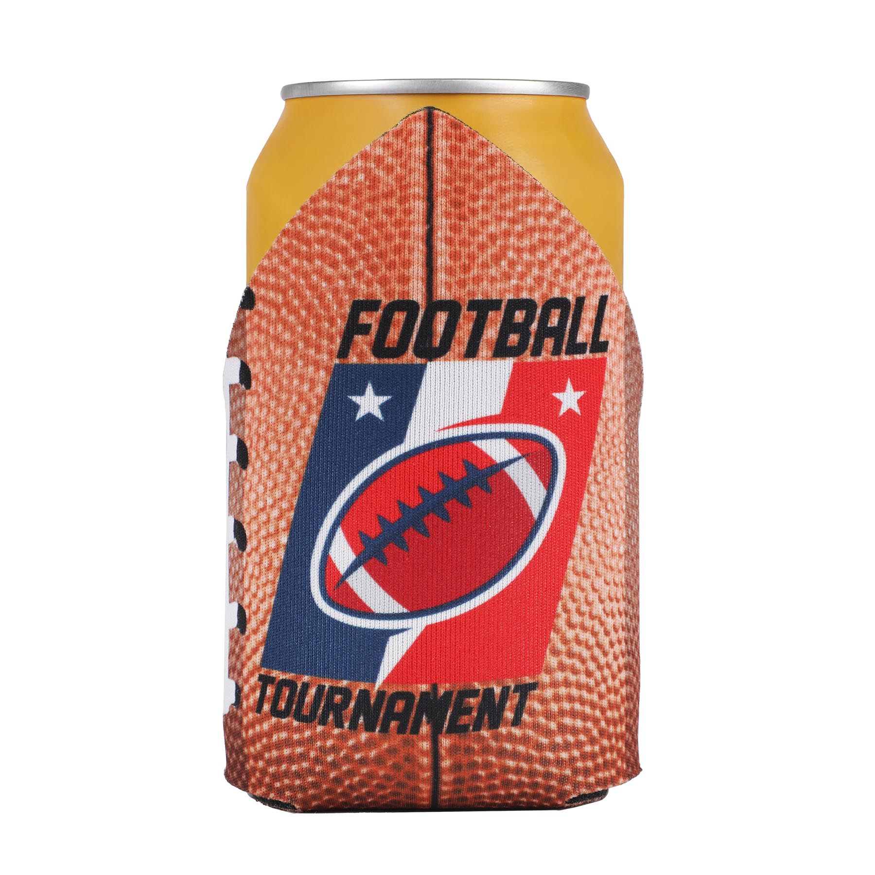 American Made Triangle Top Can Cooler, custom koozie with logo imprint 3