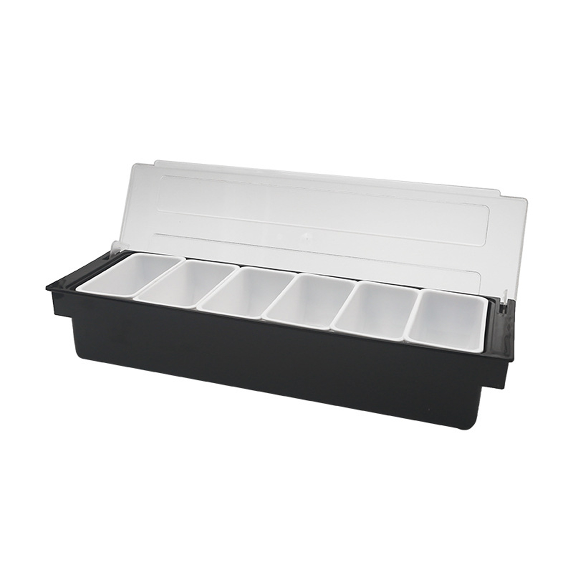 Six Compartment Salad Tray With Removable Inserts 19.6" 4