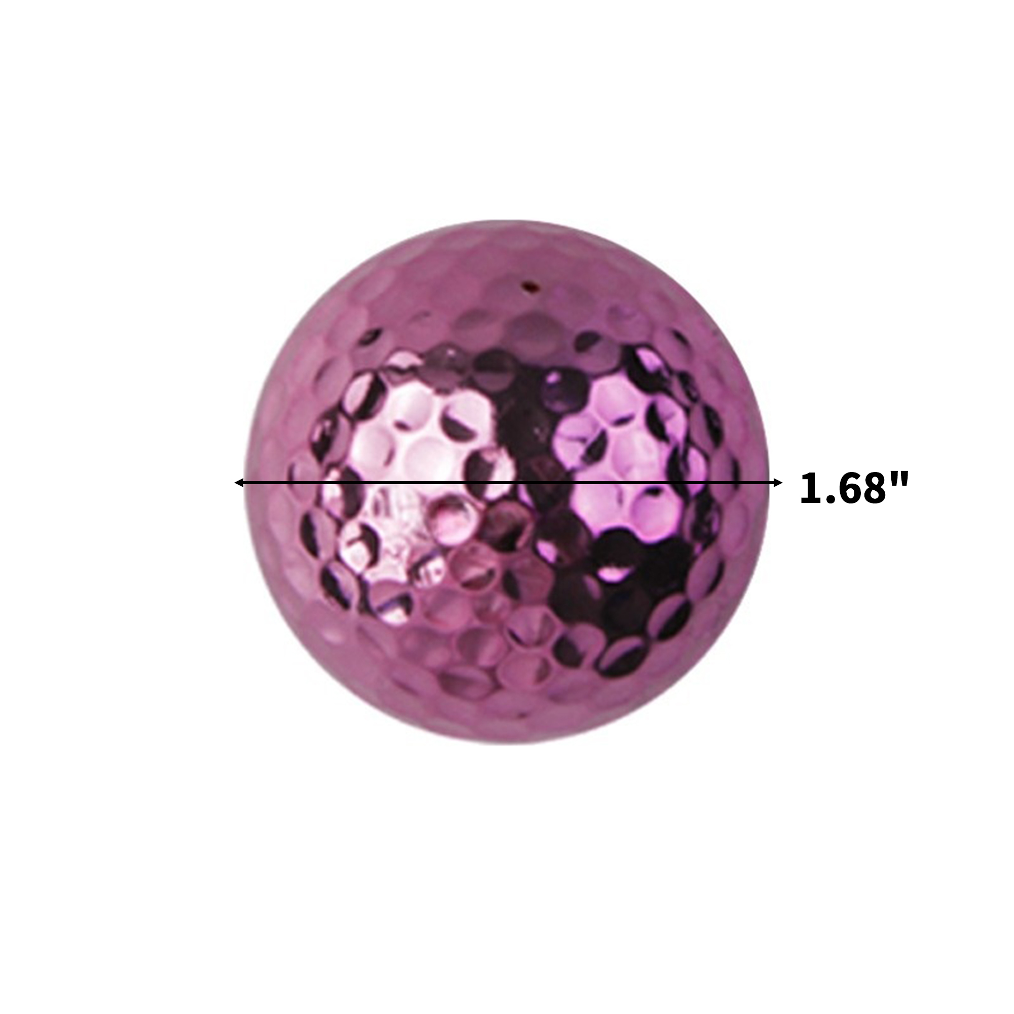 Electroplated Metal Golf Ball With Two Layer Construction 2