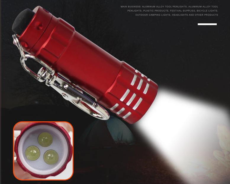 LED Flashlight With Keychain 2