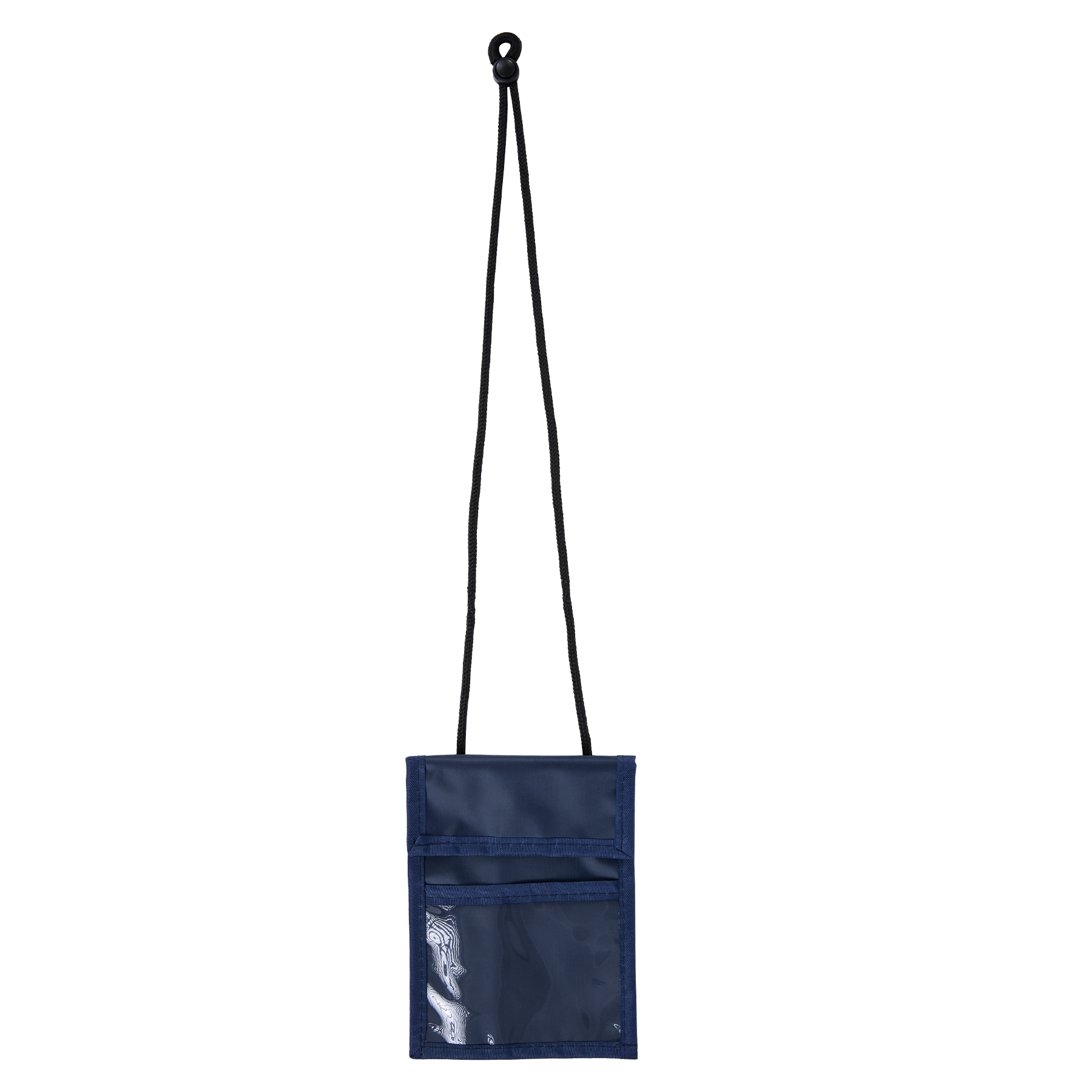 Premium Clear Window Pouch Wallet With Lanyard W/Back Pen Holder 11
