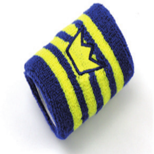 Sports Striped Wristband with Custom Embroidery