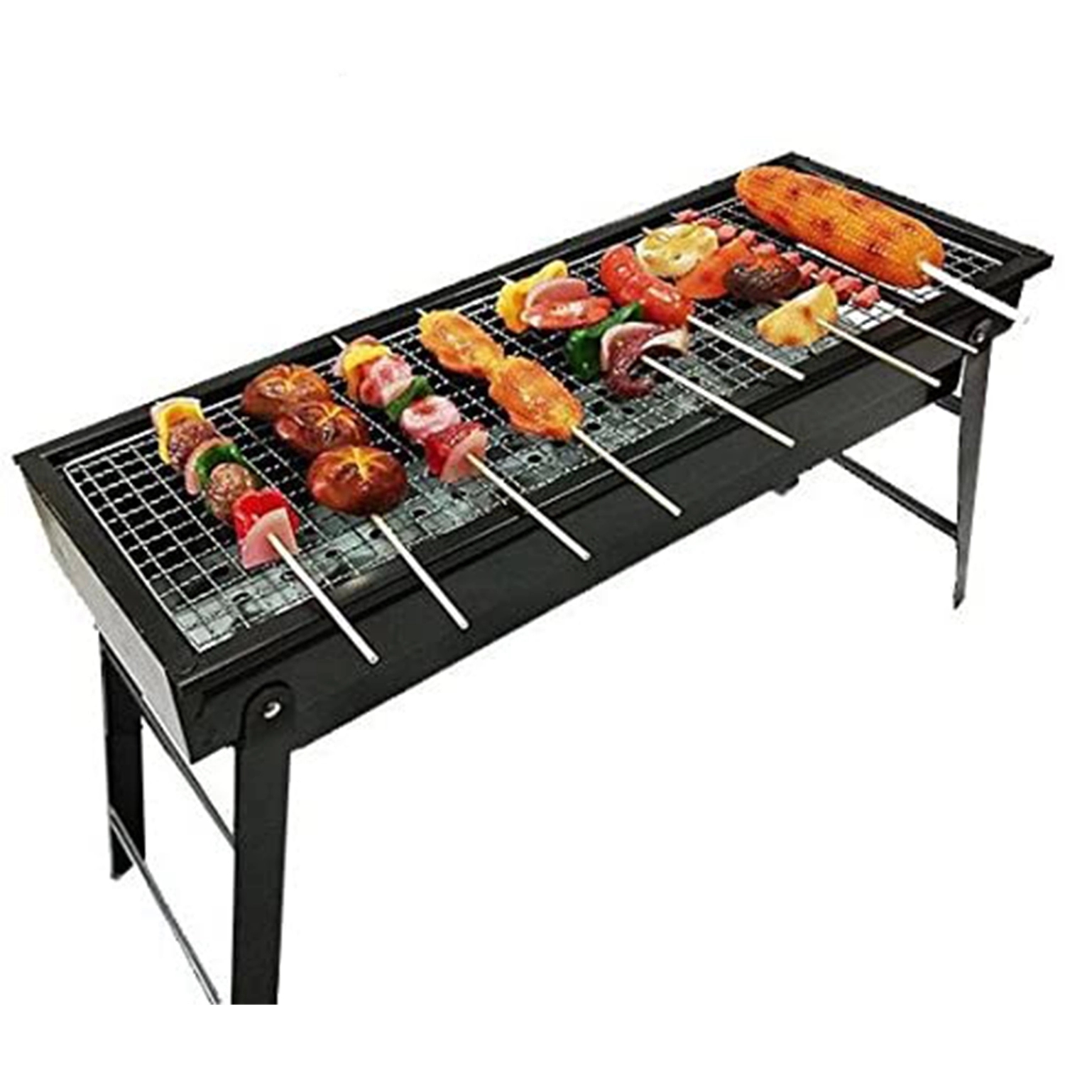 Extra Thick Large Outdoor Barbecue Portable Grill 2