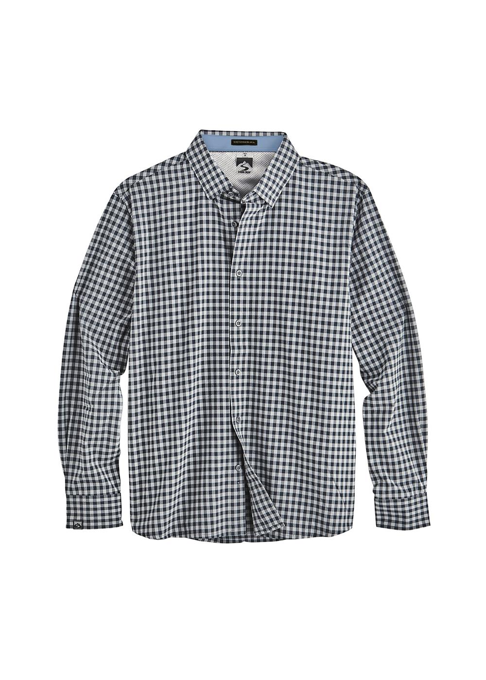 Storm Creek Men's Influencer 4-Way Stretch Gingham Woven Shirt 1