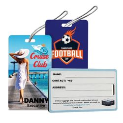Hard Plastic Card Luggage Tag 2