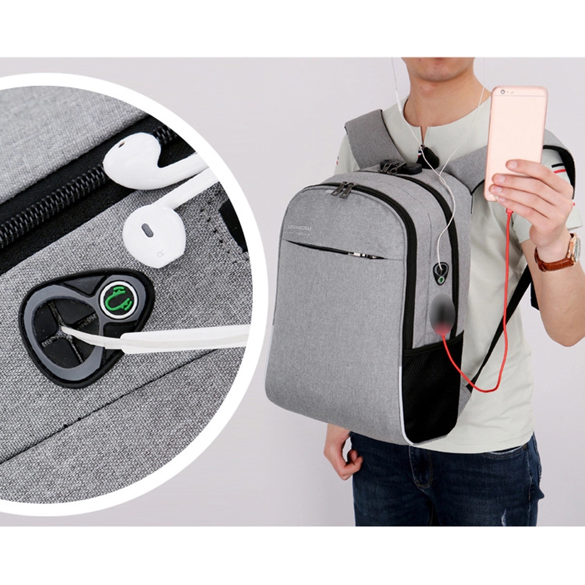 Anti-theft Backpacks With Coded Lock 3