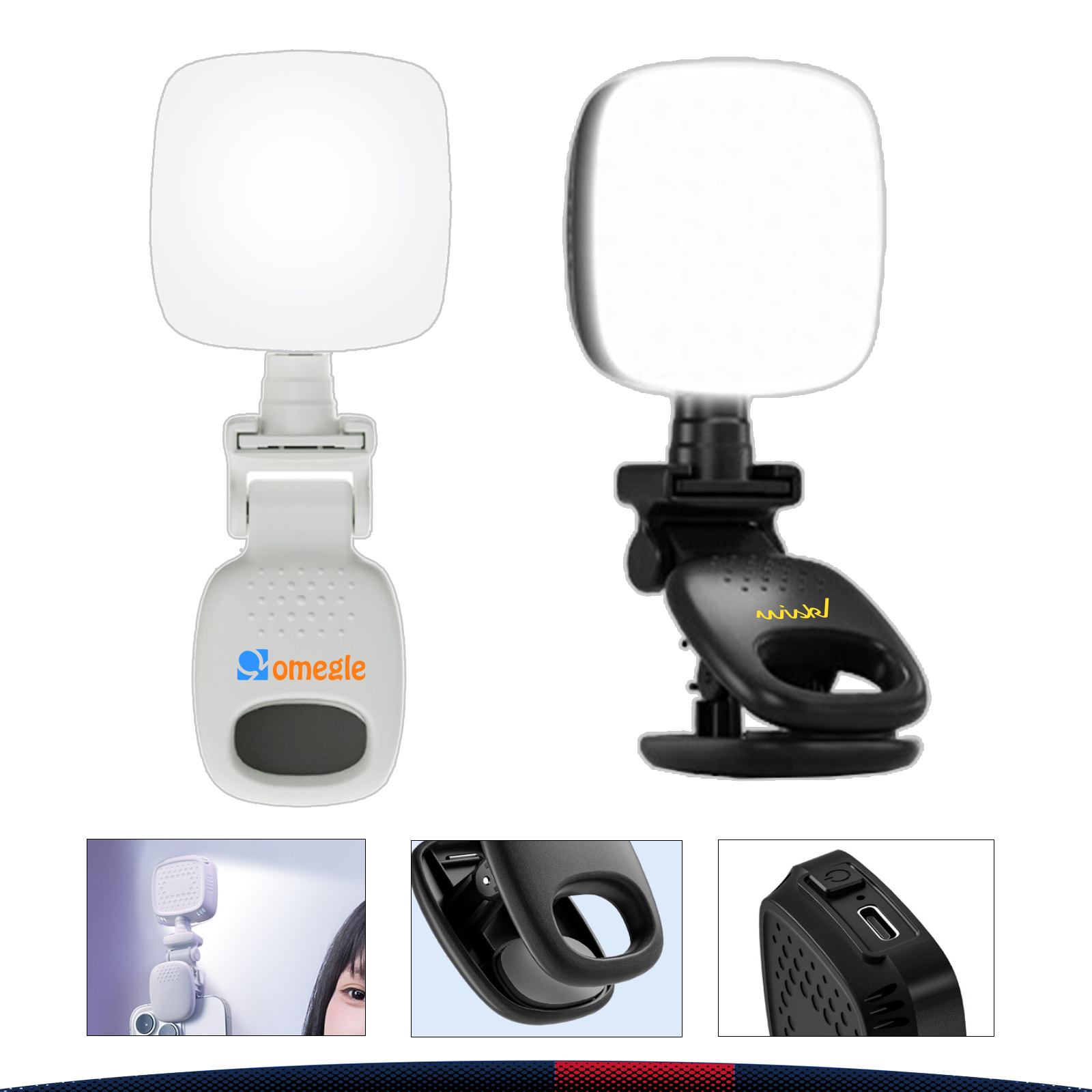 Luxica Clip-On Rechargeable Mini Selfie Fill Light 3