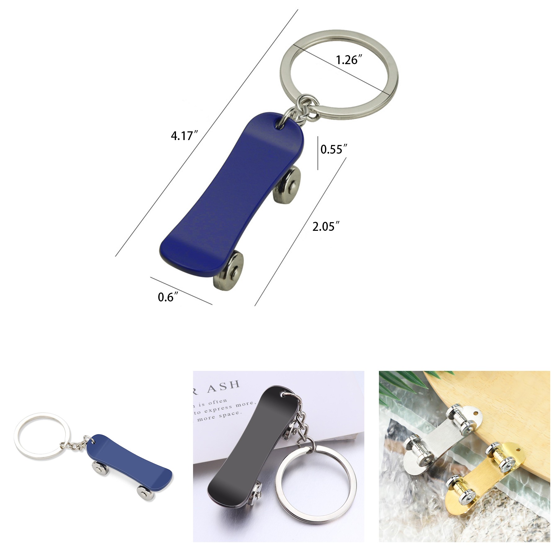 Mini-SkateBoard Key Chain 2