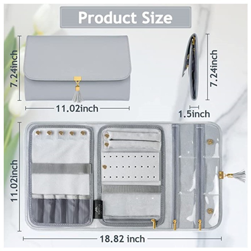 Jewelry Organizer Roll Bag 2