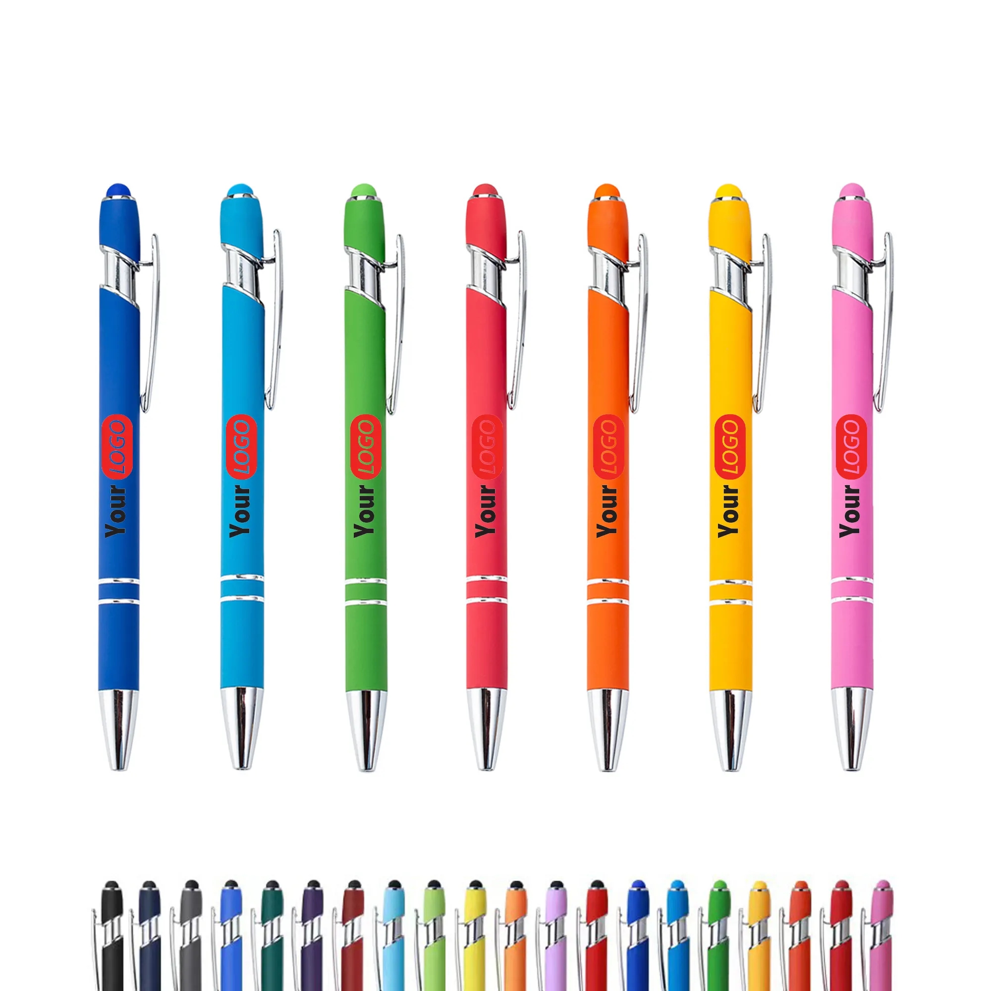 MOQ 50PCS 2-in-1 Life Stylus Ballpoint Pen Writing Comfort 5