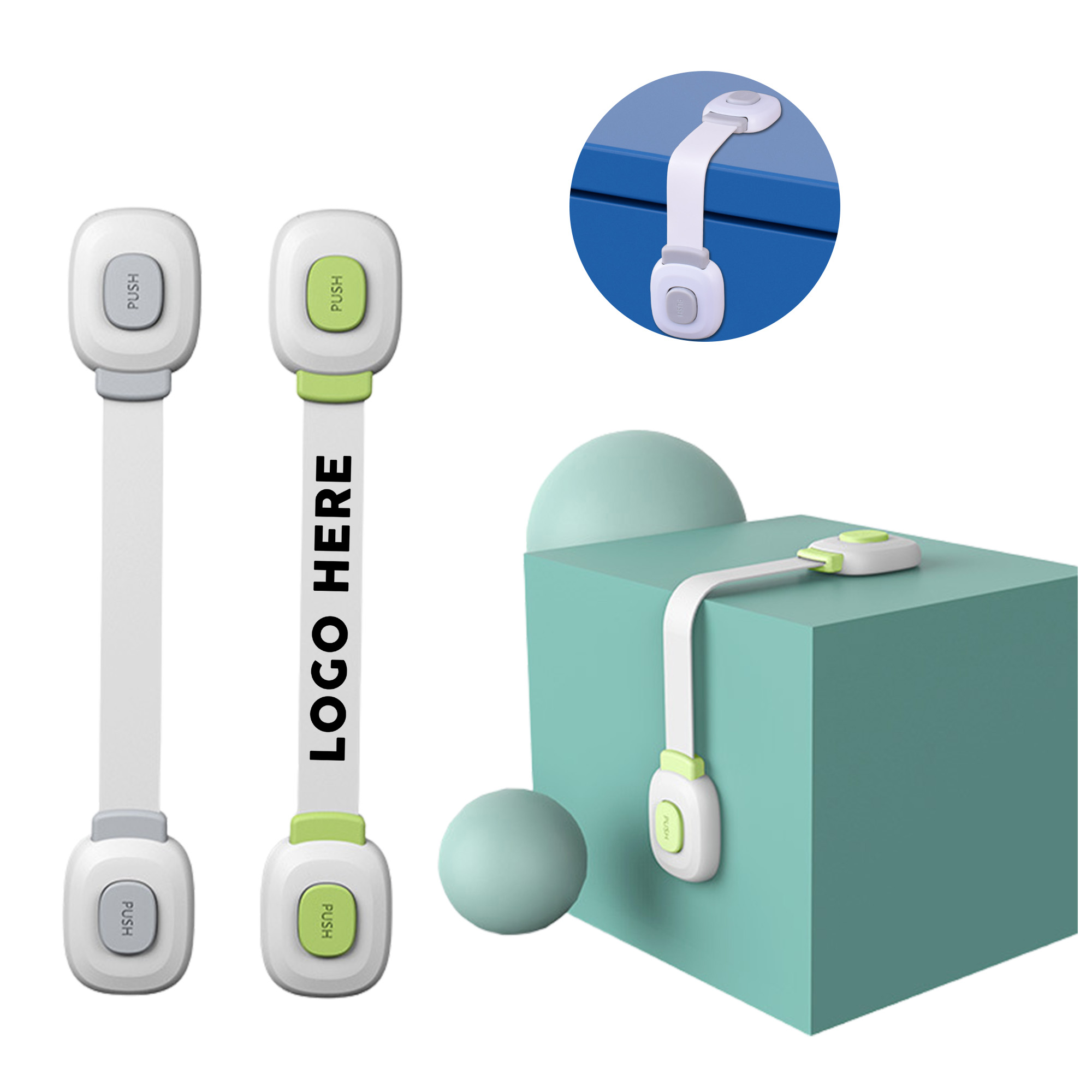 MOQ 50 Adjustable Child Safety Lock for Cabinets and Drawers 1