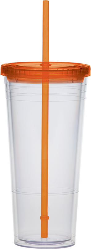 Extra Large Carnival Cup-Color Straw and Lid 16