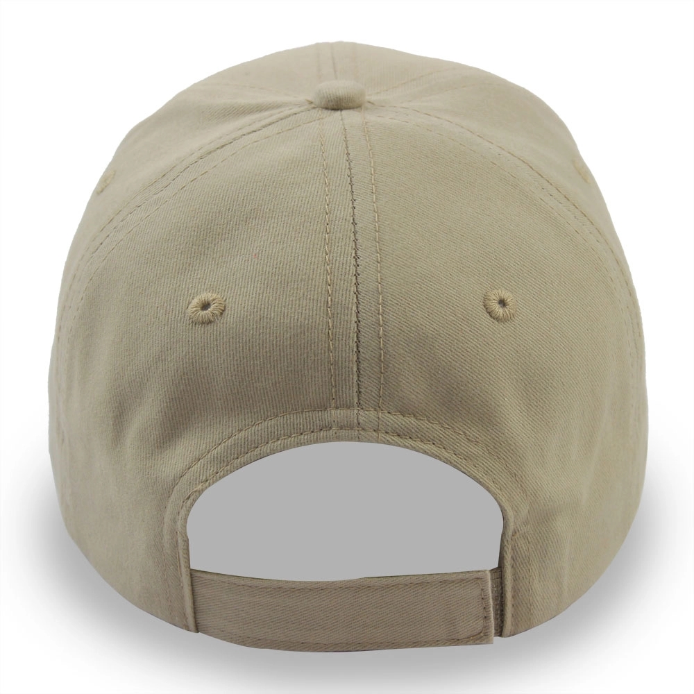 6 Panel Structured Classic Baseball Cap Cotton Twill