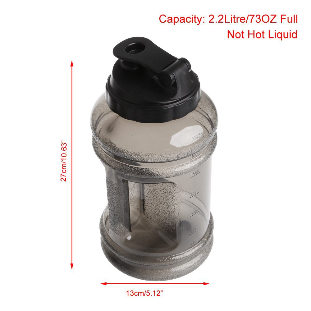 Jumbo Sports Water Bottle, 2.1 LT/ 73 OZ *Customize this Bottle* 2