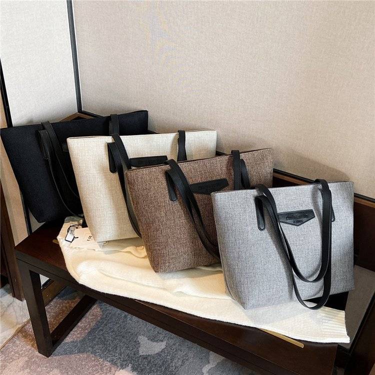 Canvas Large Capacity Tote Bag, custom tote bag with logo imprint 6