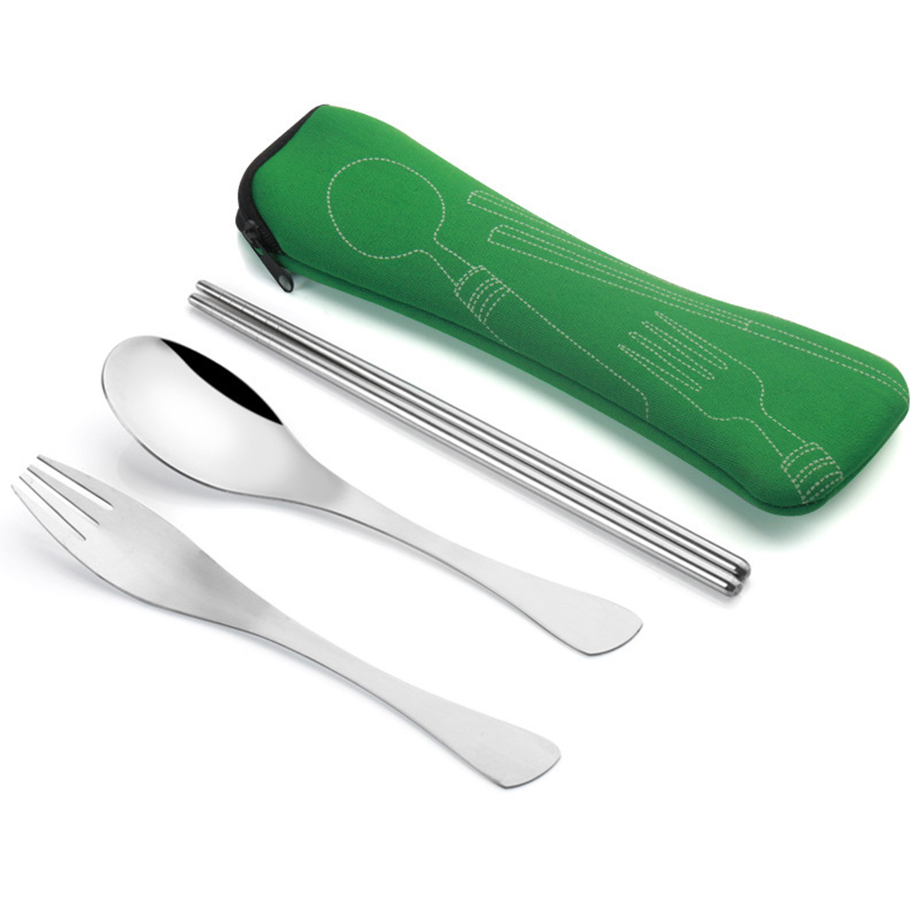 Portable Flatware Cutlery Set With Pouch 3