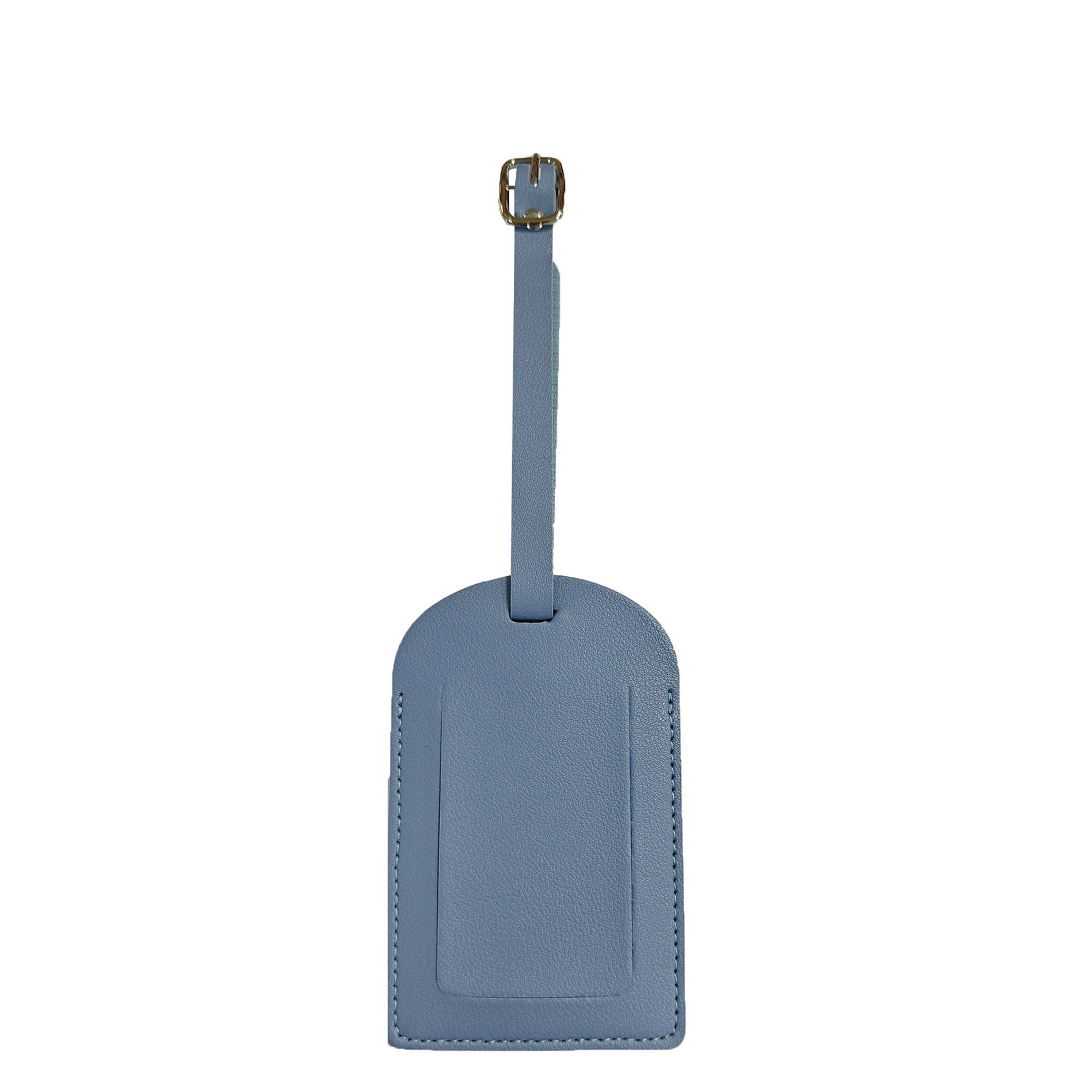 Portable PU Leather Luggage Tag Adjustable Lanyard 13