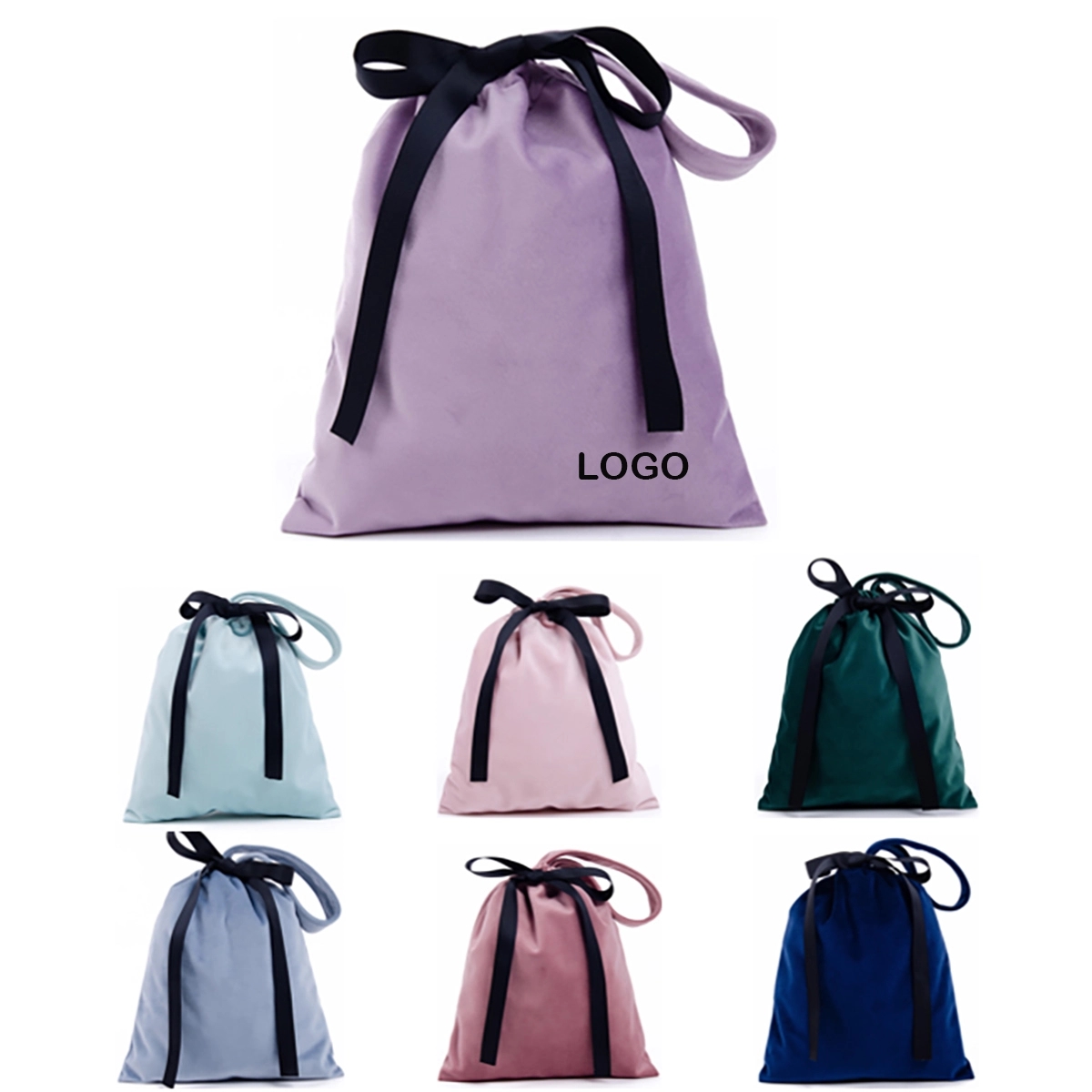 Soft Velvet Bags With Drawstring 4