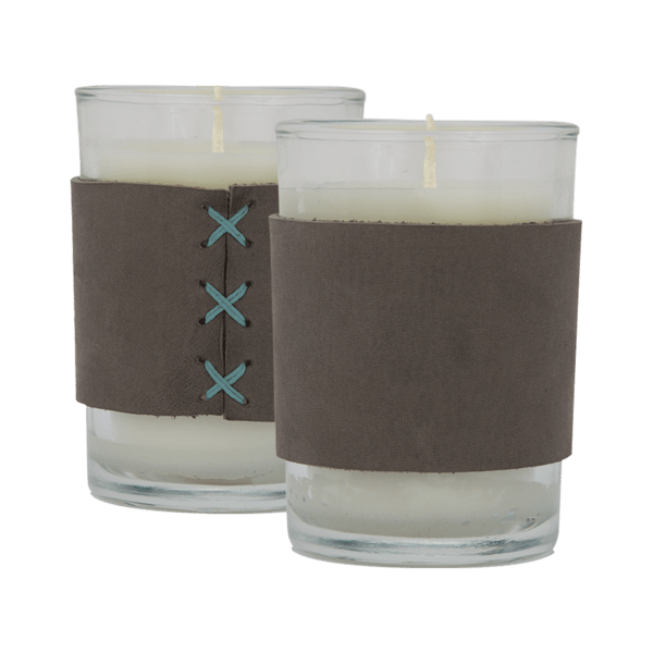 Harper 8 oz. Leather Wrapped Candle 31