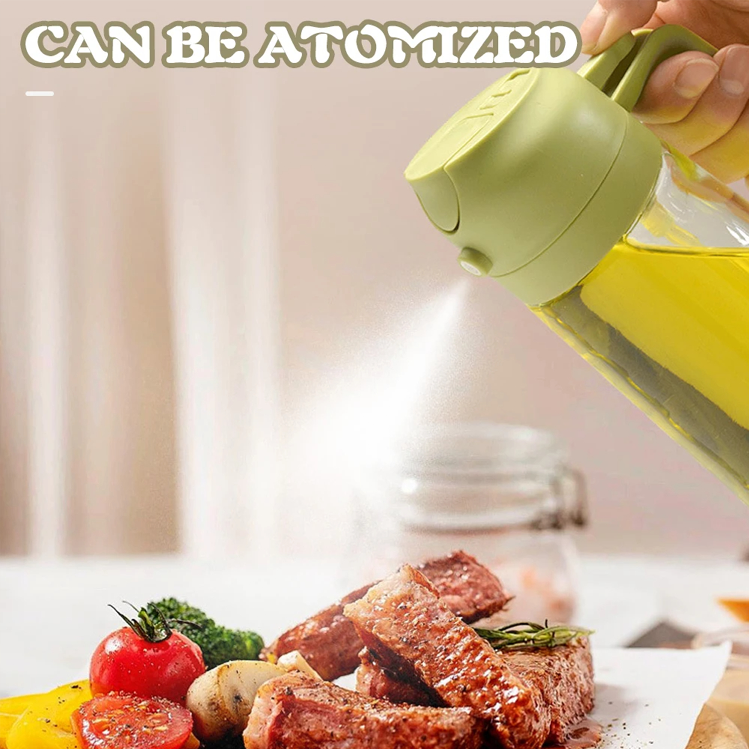16oz Olive Oil Dispenser Dual-Purpose Camping BBQ Bottle 9