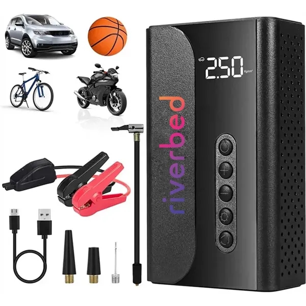 Portable Car Jump Starter with Air Compressor 5